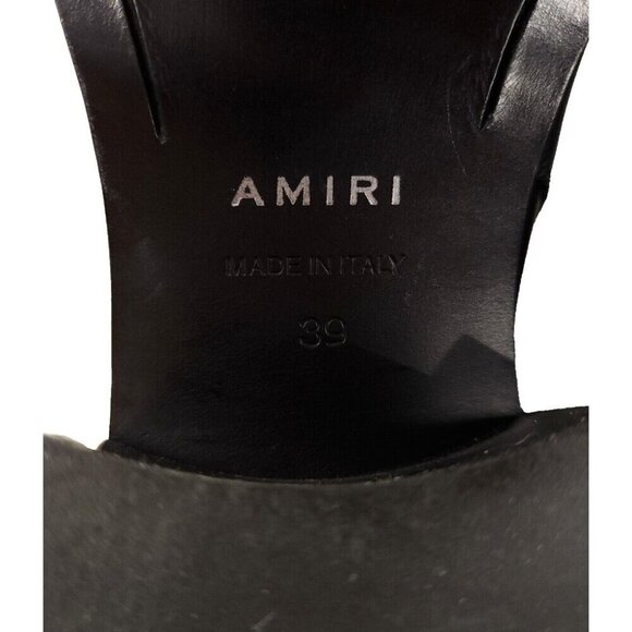 AMIRI Jodhpur Chain Boots 39 US 6 Mens Black Leather ASIS - Picture 13 of 16